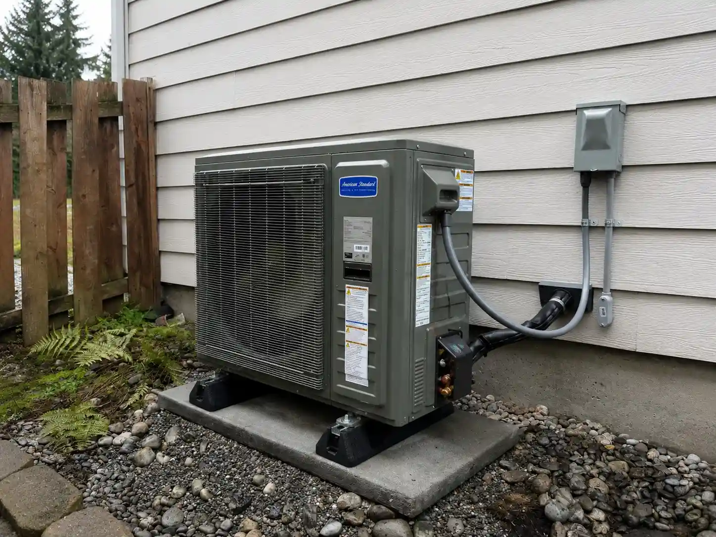 AC repair in Puyallup, WA — air conditioning condenser serviced by Pinnacle Air Control