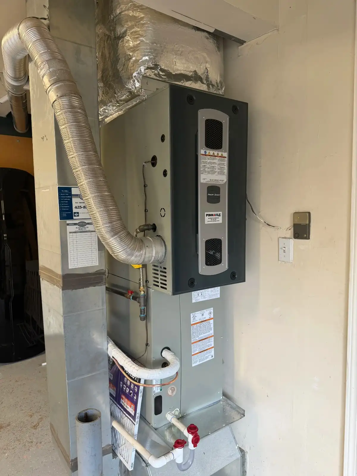 Heating system installation by Pinnacle Air Control