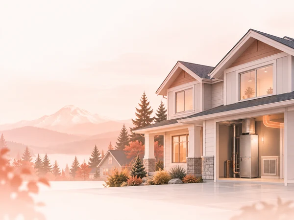 Pinnacle Air Control heating: a Puyallup, WA home with a gas furnace in the garage